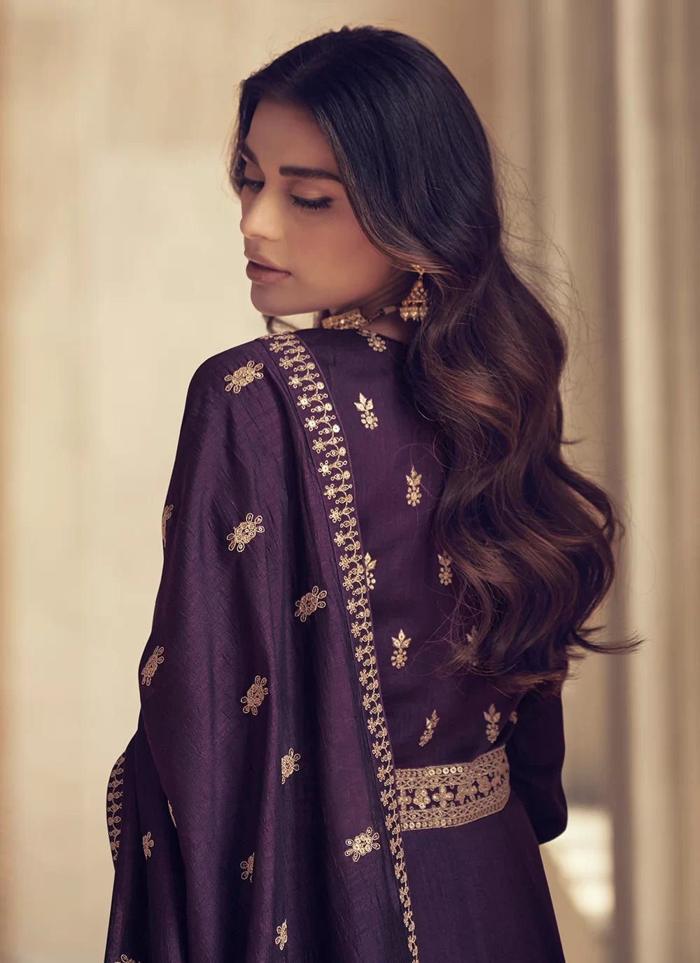 Gorgeous Purple ASNJ - Indian Dress House 786