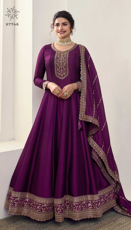 Gorgeous Purple VAY - Indian Dress House 786