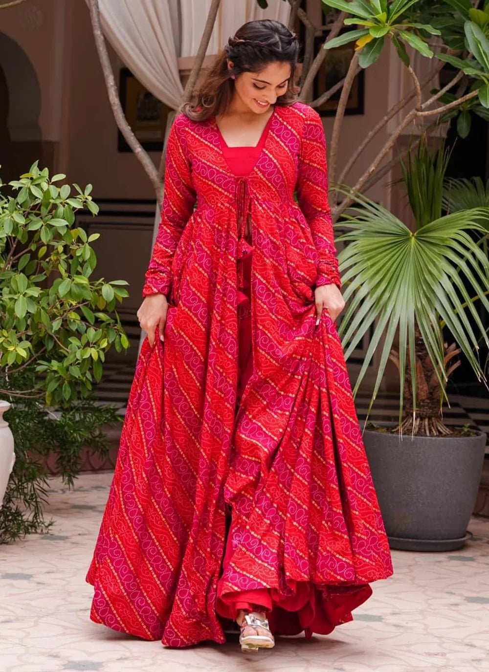 Gorgeous Red PRL INDO - Indian Dress House 786