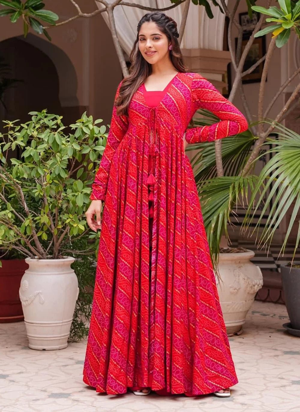 Gorgeous Red PRL INDO - Indian Dress House 786