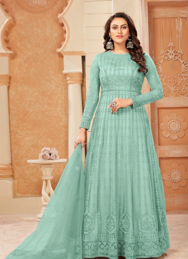 Gorgeous Sea Pastel Green SW618 SWG - Indian Dress House 786