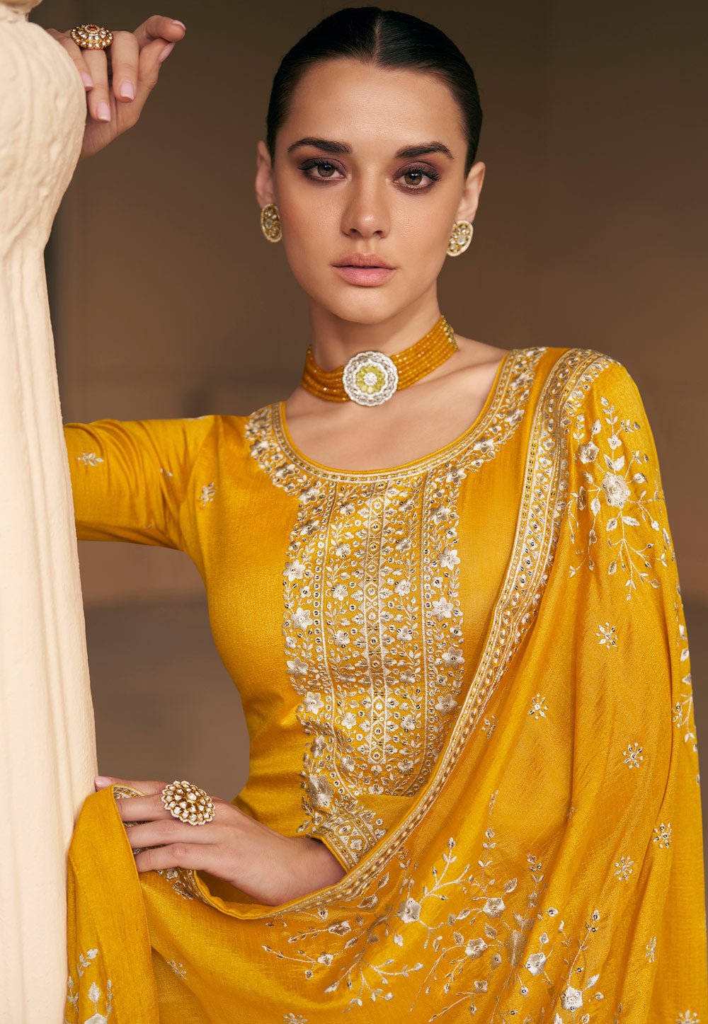 Gorgeous Yellow ASF - Indian Dress House 786