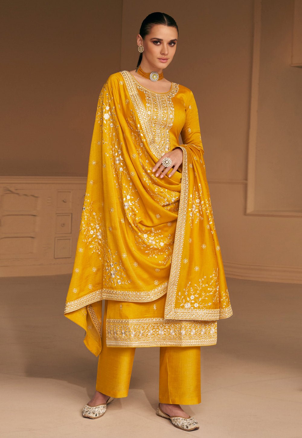 Gorgeous Yellow ASF - Indian Dress House 786