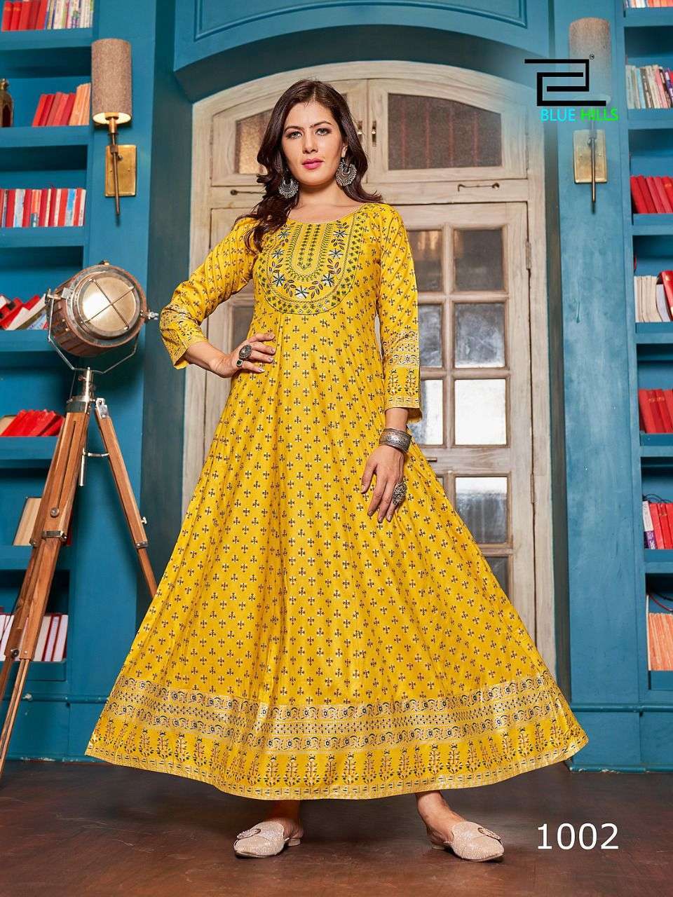Gorgeous Yellow BHC 1002 FVD - Indian Dress House 786