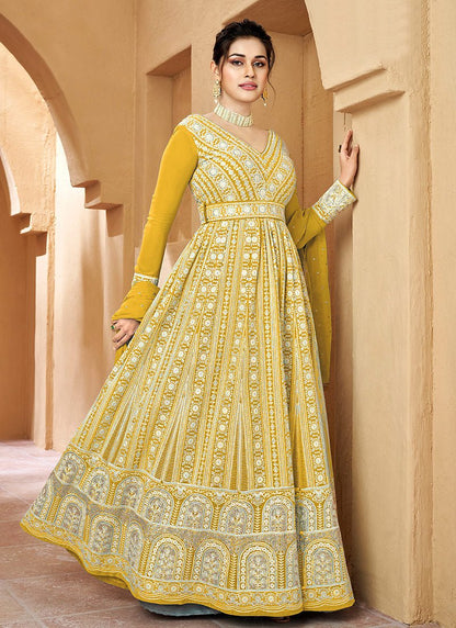 Gorgeous Yellow GCR - Indian Dress House 786