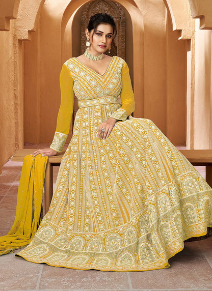 Gorgeous Yellow GCR - Indian Dress House 786