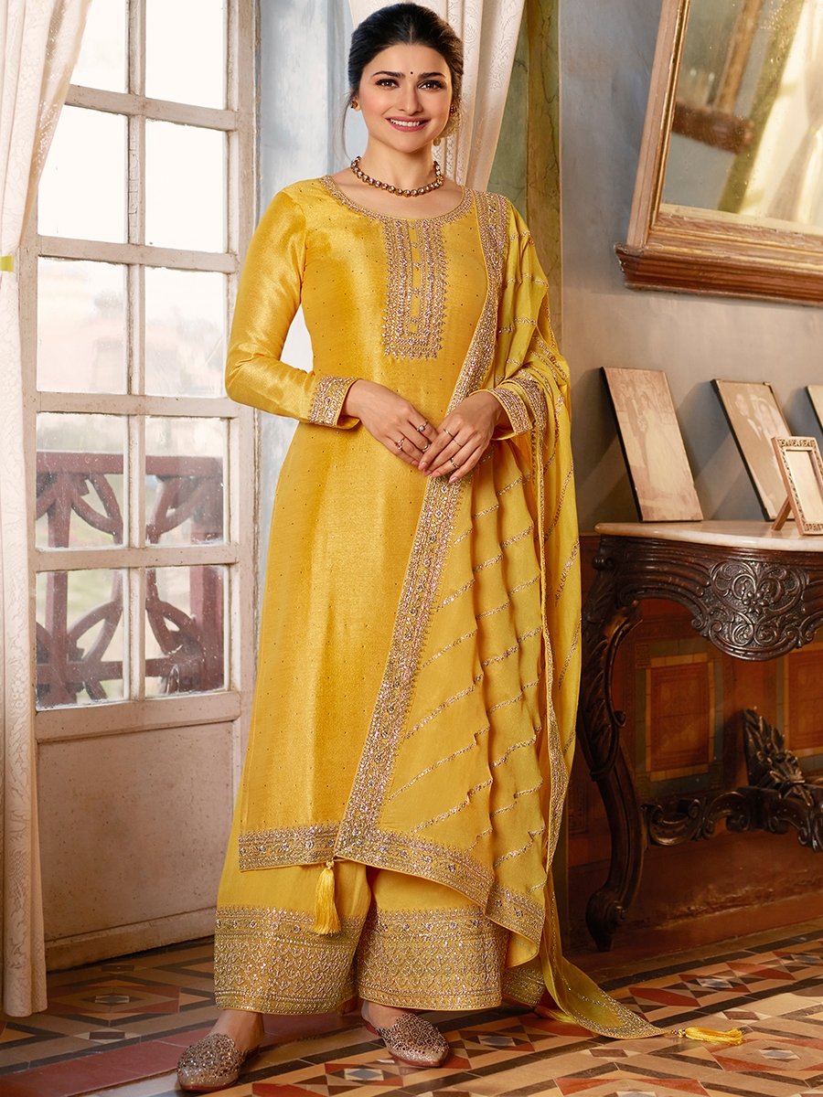 Gorgeous Yellow VKSS - Indian Dress House 786