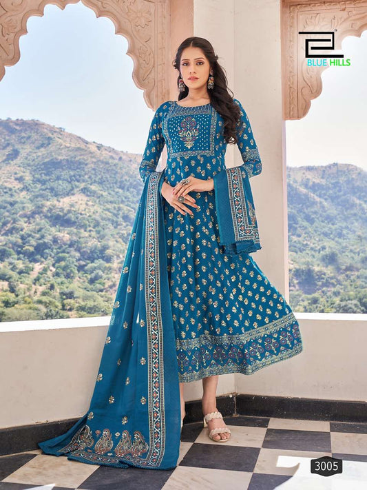 Light Blue BHS 3005 FVD - Indian Dress House 786