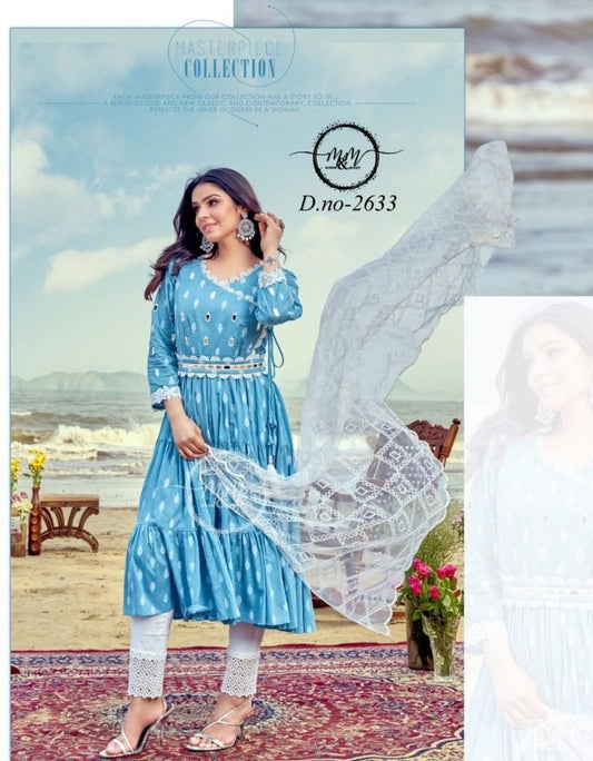 Light Blue MM 2633 FVD - Indian Dress House 786