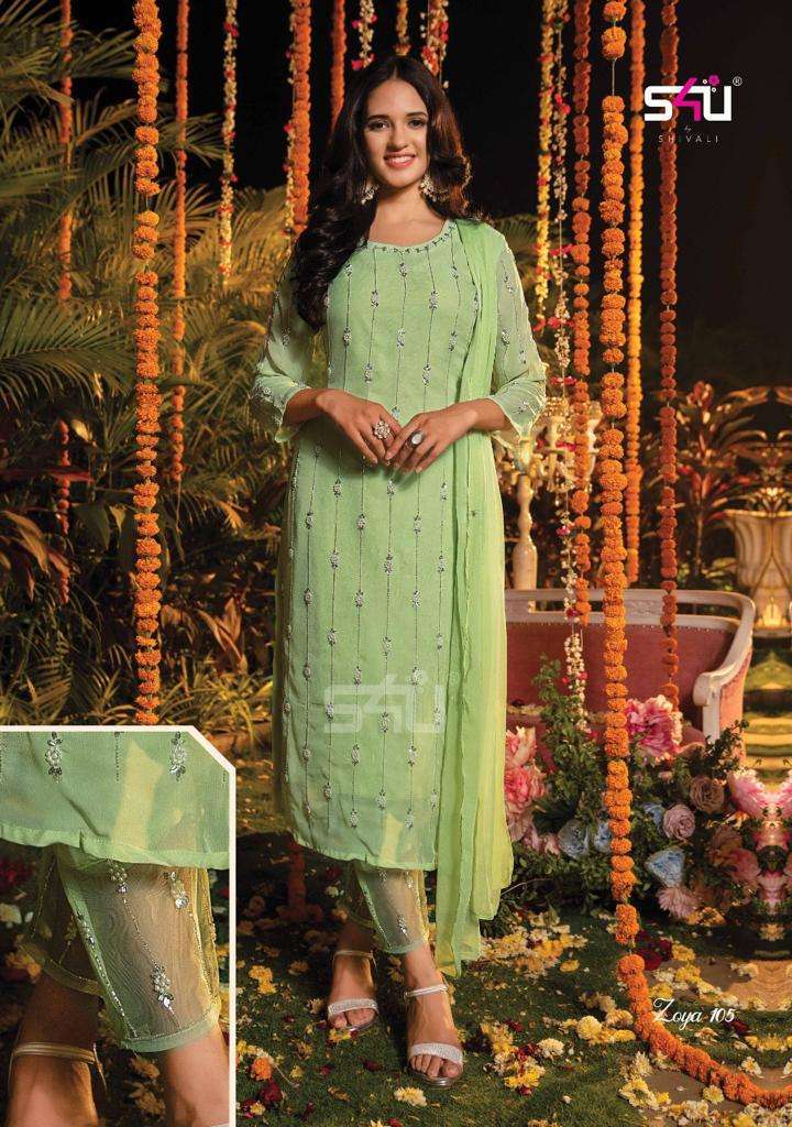 Lime Green SZS 105 FVD - Indian Dress House 786