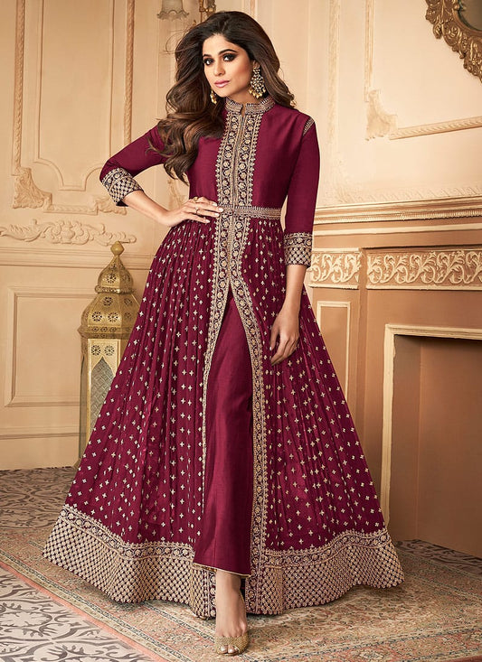 Maroon 7152-A ANO - Indian Dress House 786