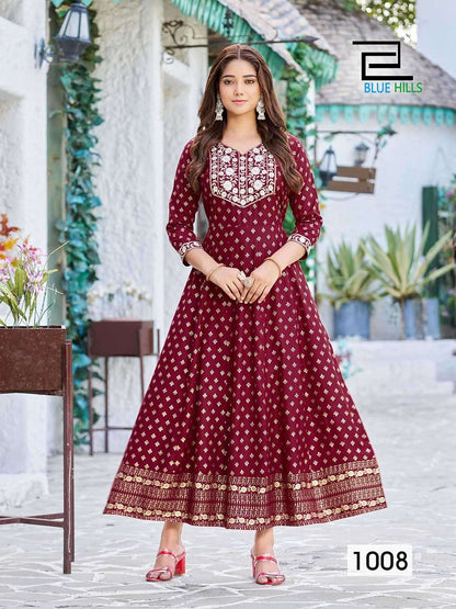 Maroon & Gold BHWR 1008 FVD - Indian Dress House 786