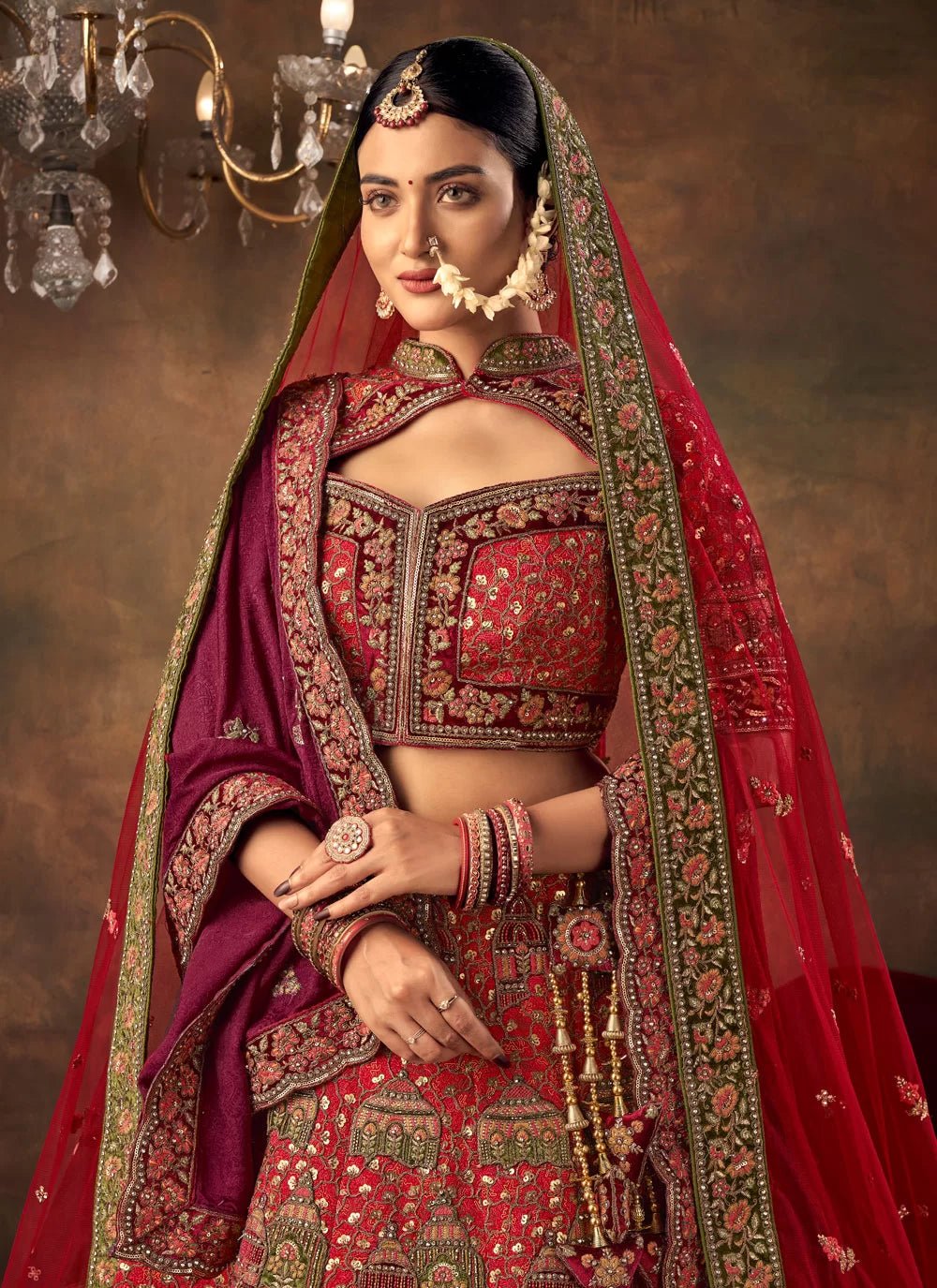 Phenomenal Red Silk PAL - Indian Dress House 786