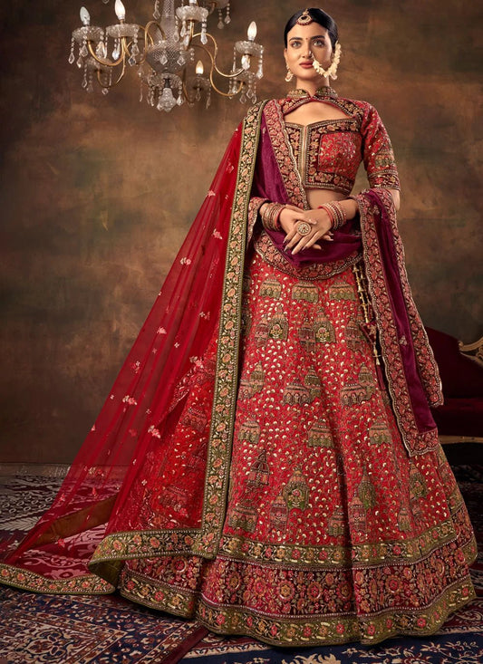 Phenomenal Red Silk PAL - Indian Dress House 786