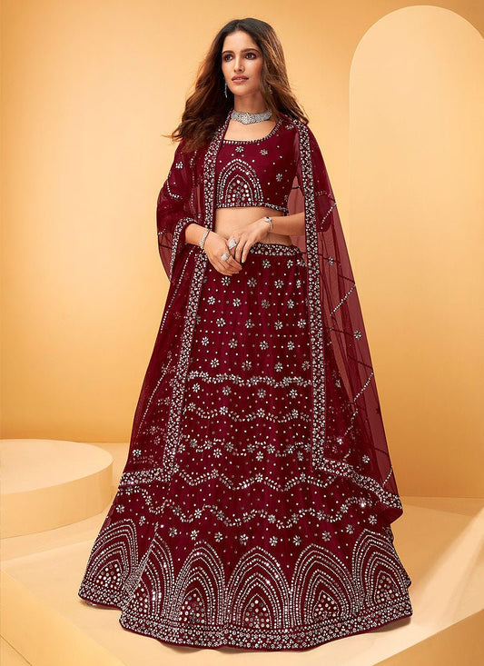 Ravishing Maroon ALLS - Indian Dress House 786