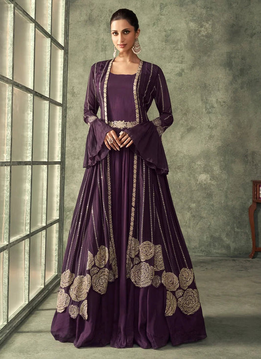 Ravishing Purple SYE - Indian Dress House 786