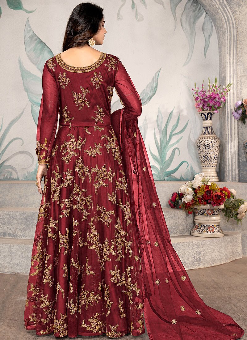 Ravishing Red Floral SW655 SWG - Indian Dress House 786