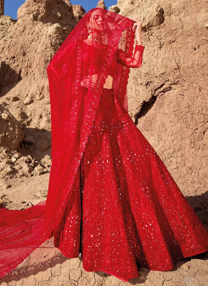 Ravishing Red MNL - Indian Dress House 786