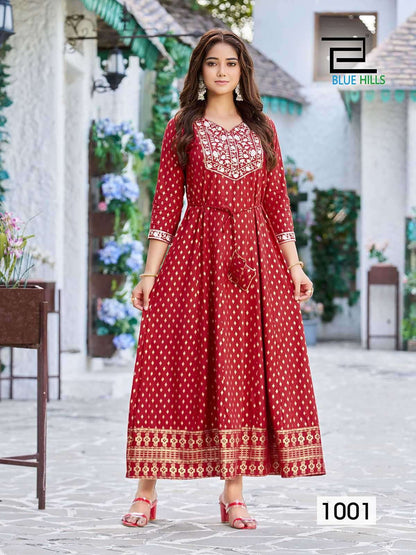 Red & Gold BHWR 1001 FVD - Indian Dress House 786