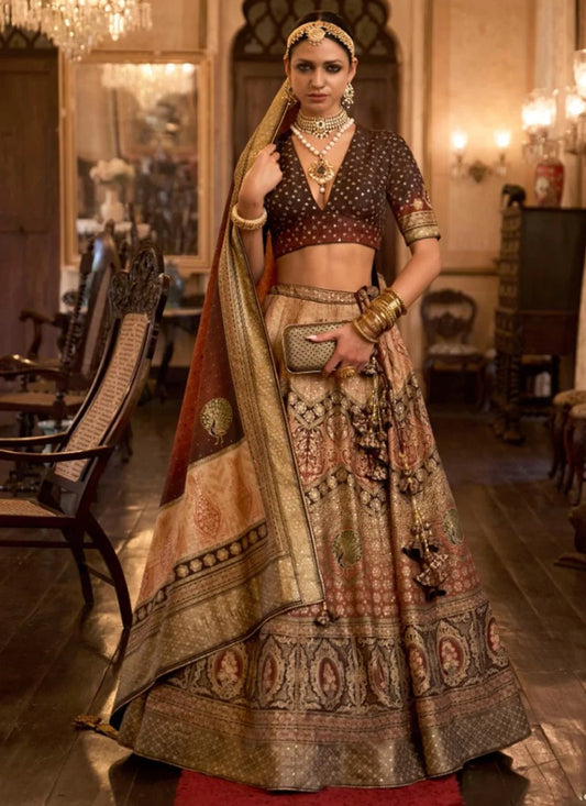 Royal Multi Color Gold RWL - Indian Dress House 786