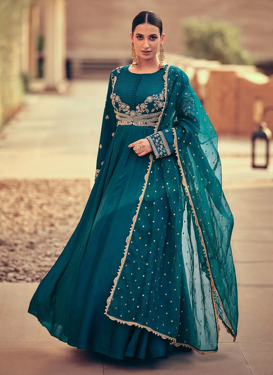 Simple Teal SYMK - Indian Dress House 786