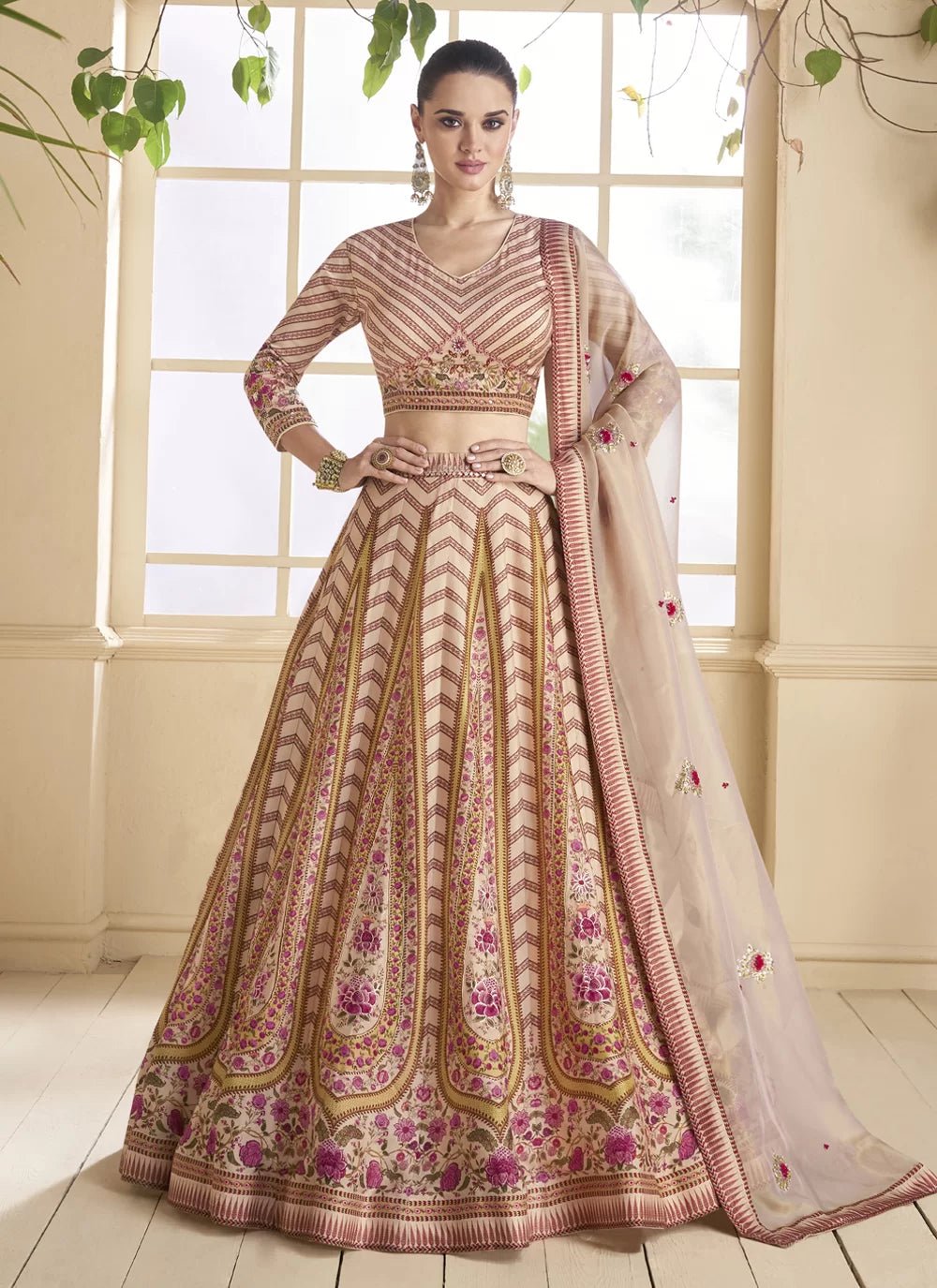 Stunning Beige SYRL - Indian Dress House 786