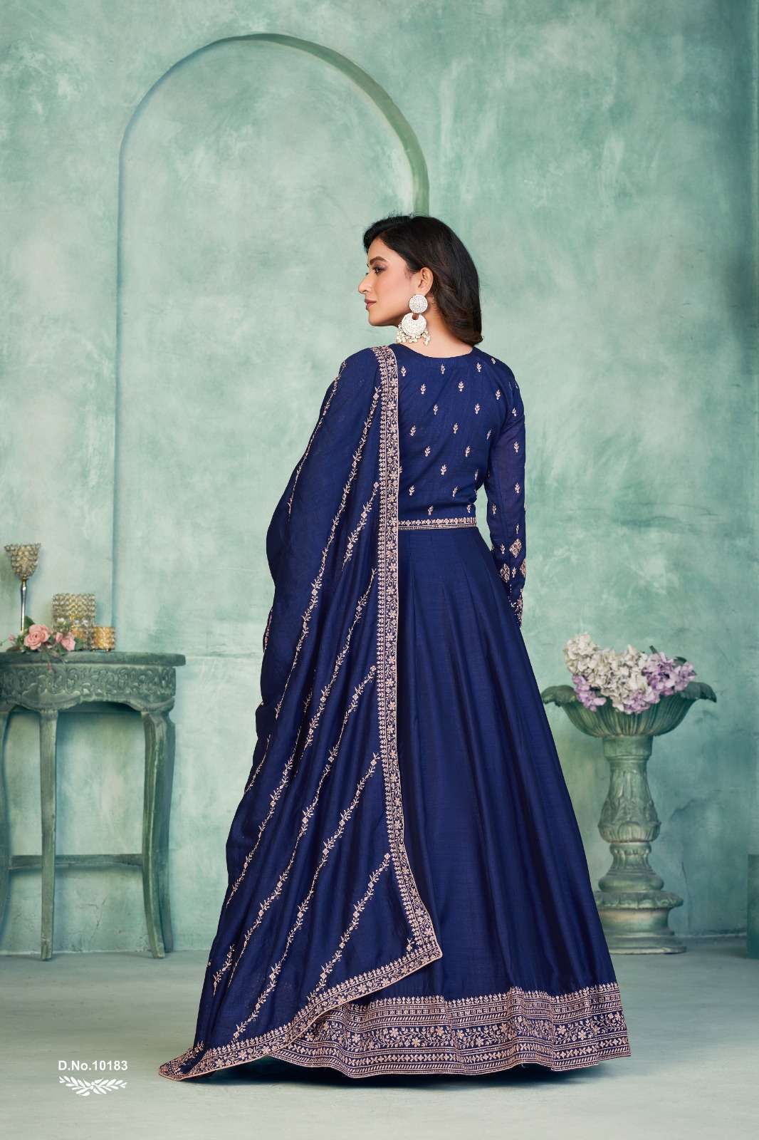 Stunning Blue ANJA - Indian Dress House 786