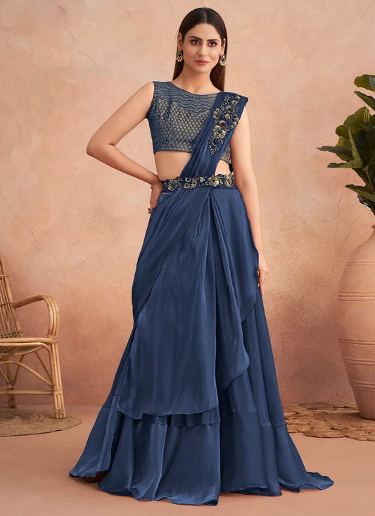 Stunning Blue L/S - Indian Dress House 786