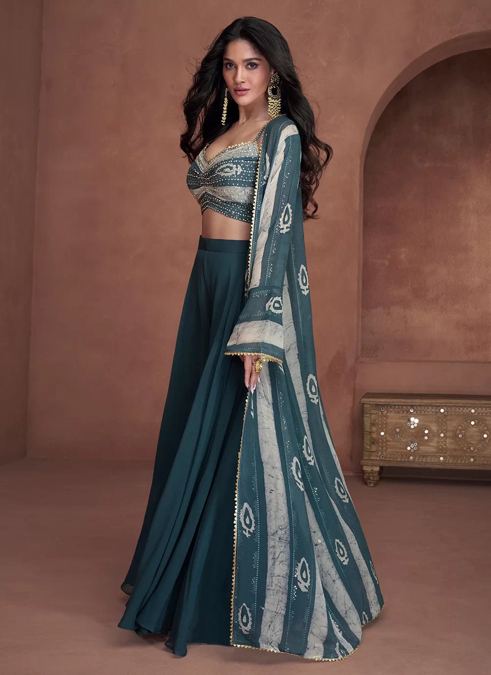 Stunning Blue & Sil SYU - Indian Dress House 786