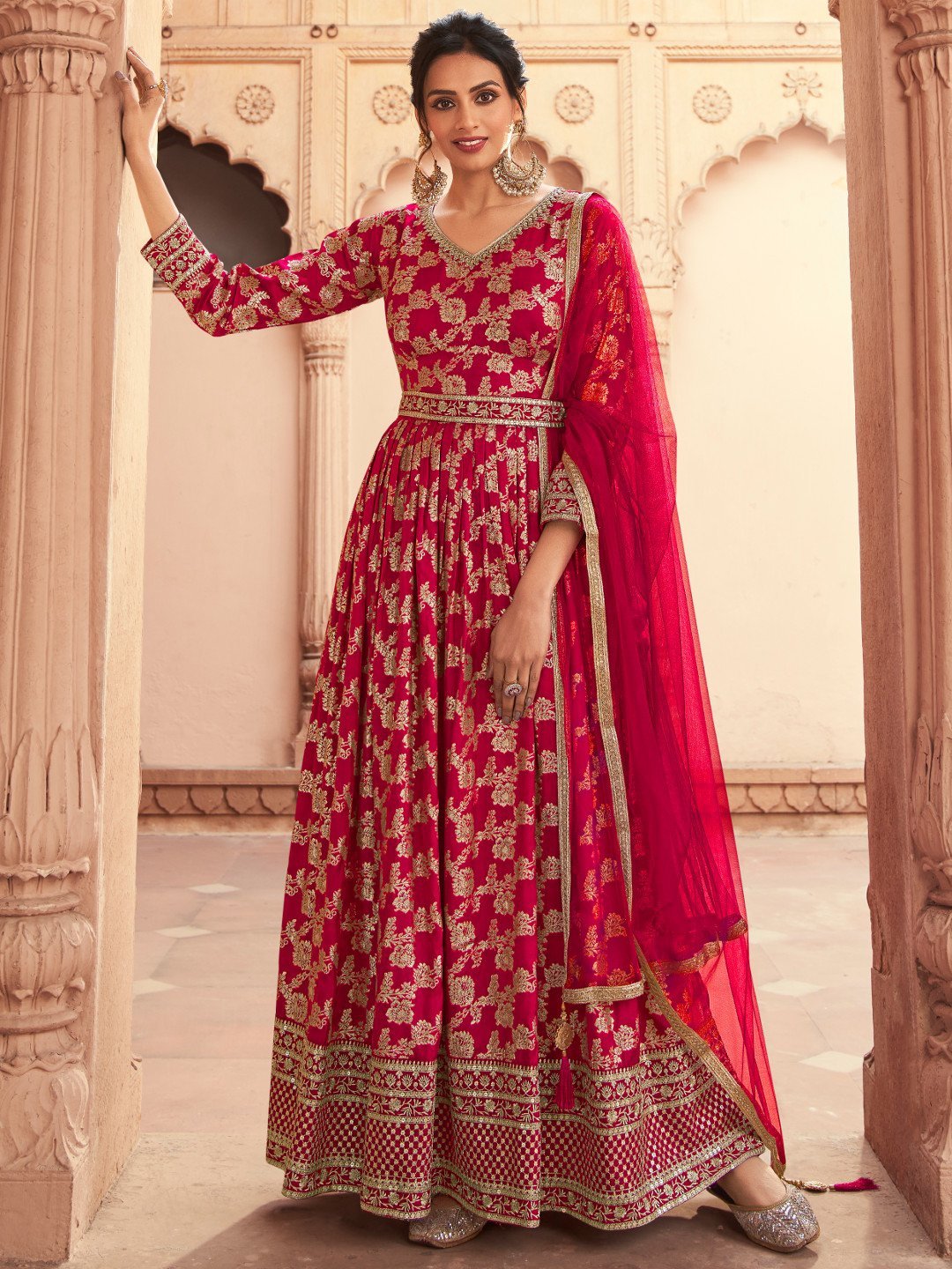 Stunning Dola Jacquard LTR - Indian Dress House 786