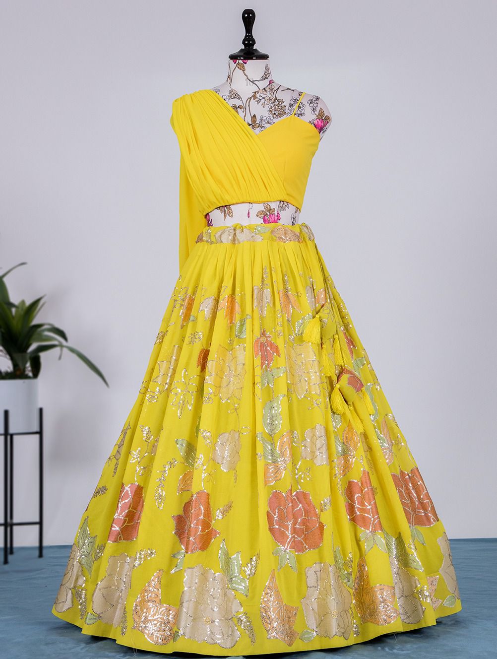 Stunning Floral AHVL - Indian Dress House 786