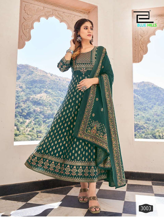 Stunning Green BHS 3003 FVD - Indian Dress House 786