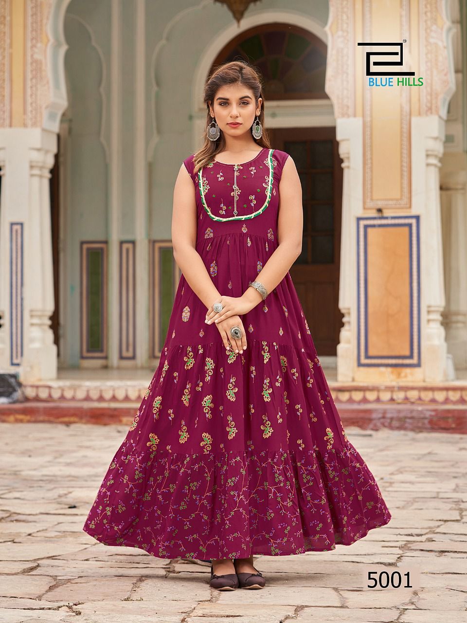 Stunning Maroon BHH 5001 FVD - Indian Dress House 786