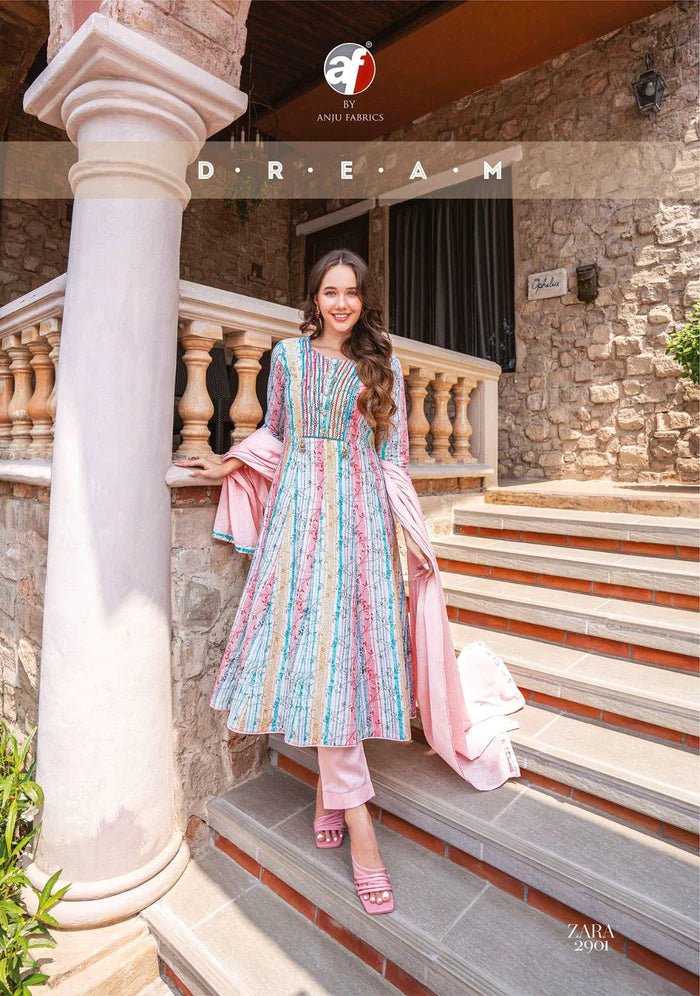 Stunning Multi Color 2904 ANJZ FVD - Indian Dress House 786