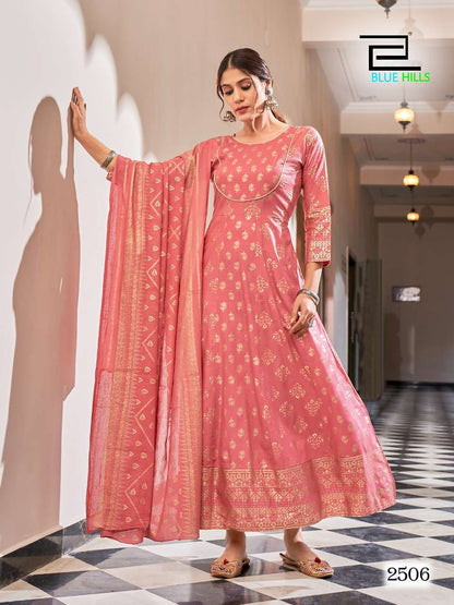 Stunning Peachy Pink BHG 2506 FVD - Indian Dress House 786