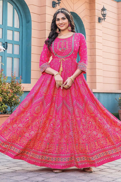 Stunning Pink MIF 302 FVD - Indian Dress House 786