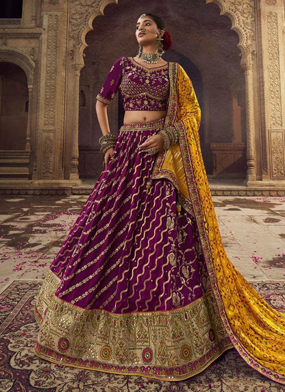 Stunning Purple Lined RWL - Indian Dress House 786