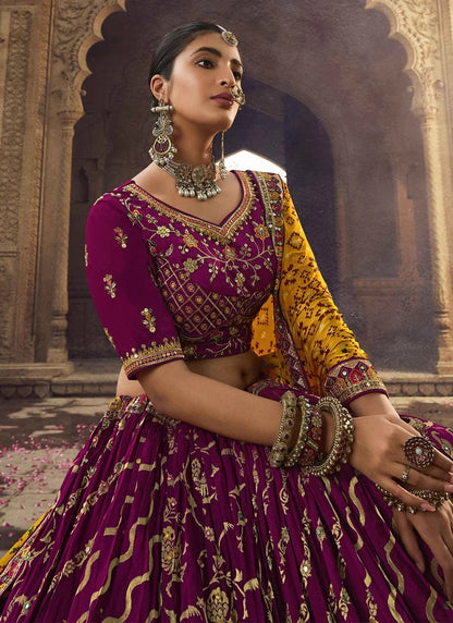 Stunning Purple Lined RWL - Indian Dress House 786