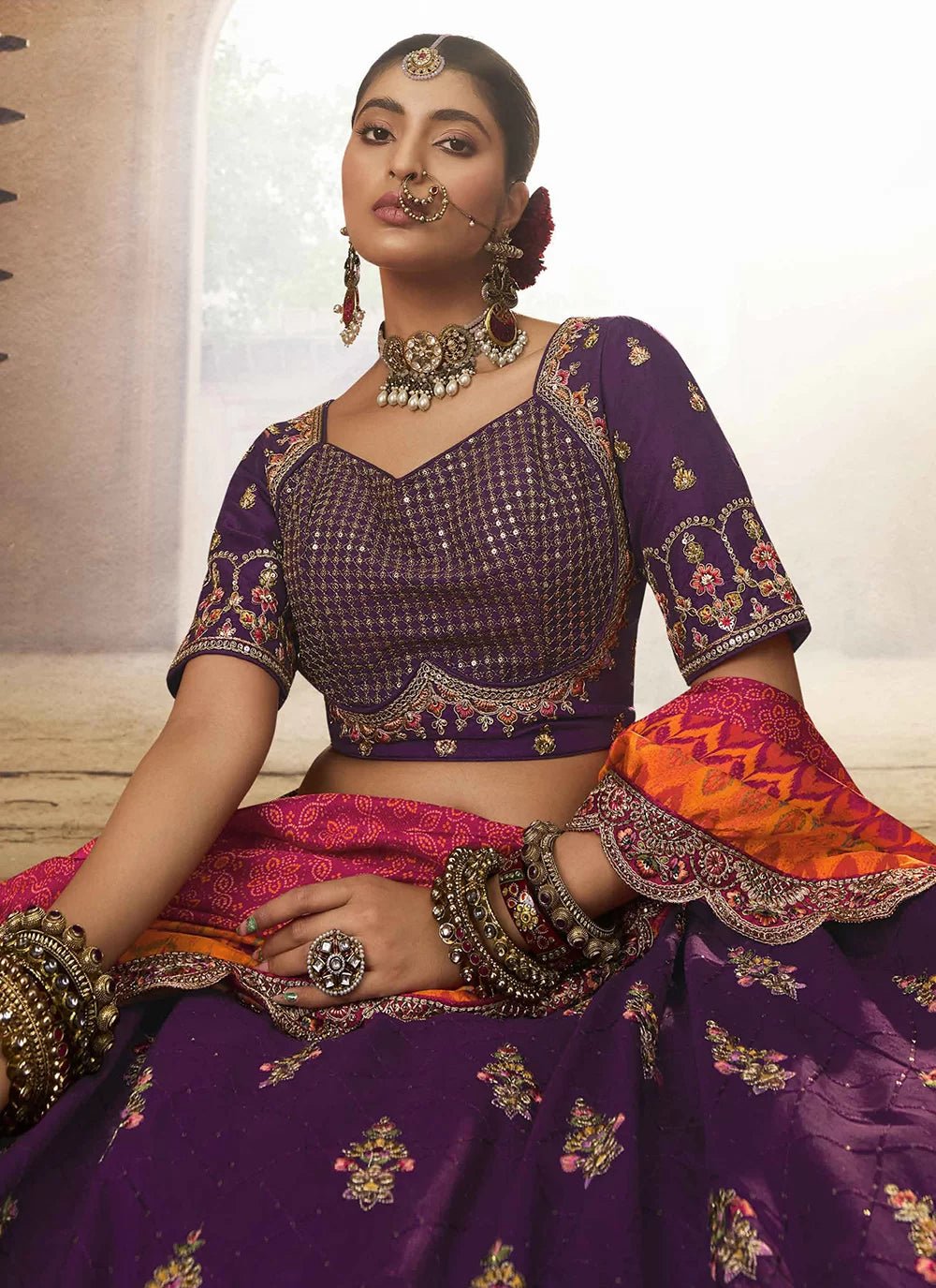 Stunning Purple MC RWL - Indian Dress House 786