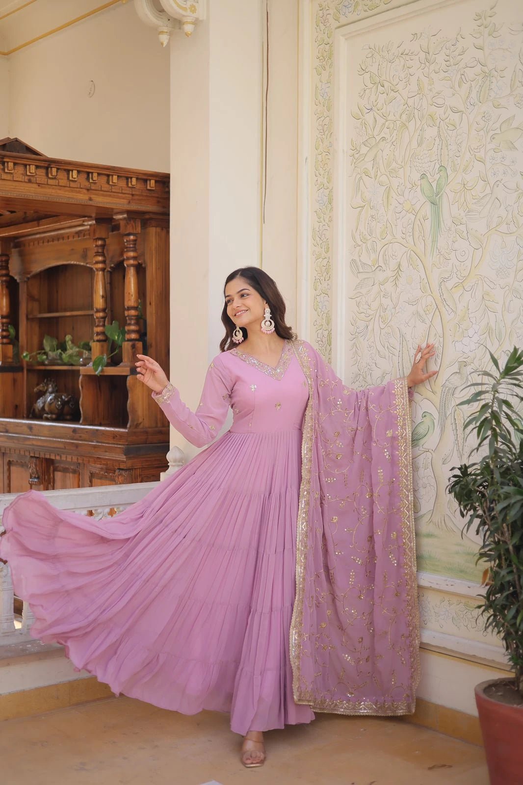 Stunning Purple VMG 26003 FVD - Indian Dress House 786