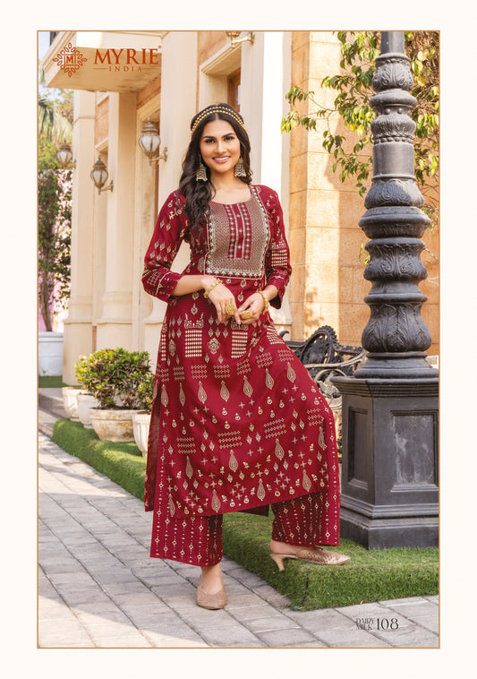 Stunning Red MID 108 FVD - Indian Dress House 786
