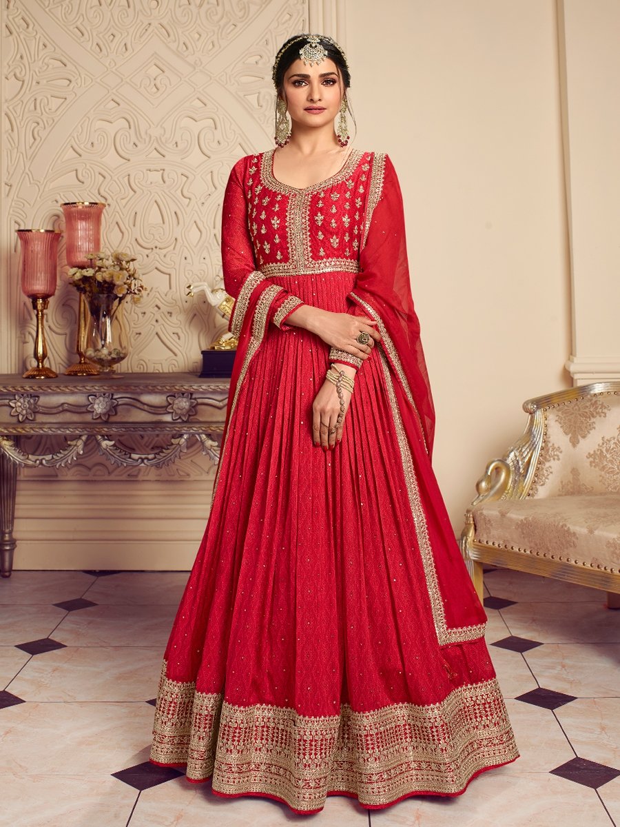 Stunning Red VKG - Indian Dress House 786