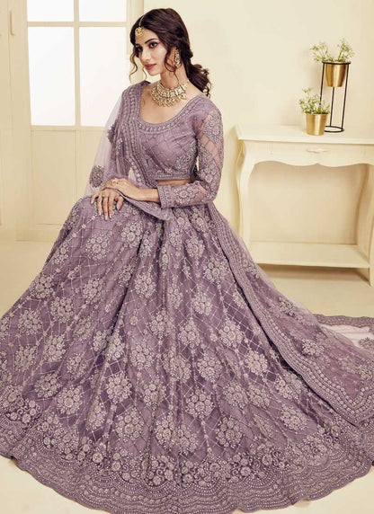 Stunning Soft Purple AWB - Indian Dress House 786