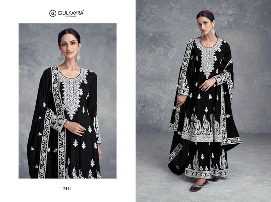 Stylish Black & White GKF - Indian Dress House 786