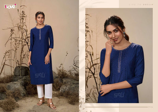 Stylish Blue S4U KTP FVD - Indian Dress House 786