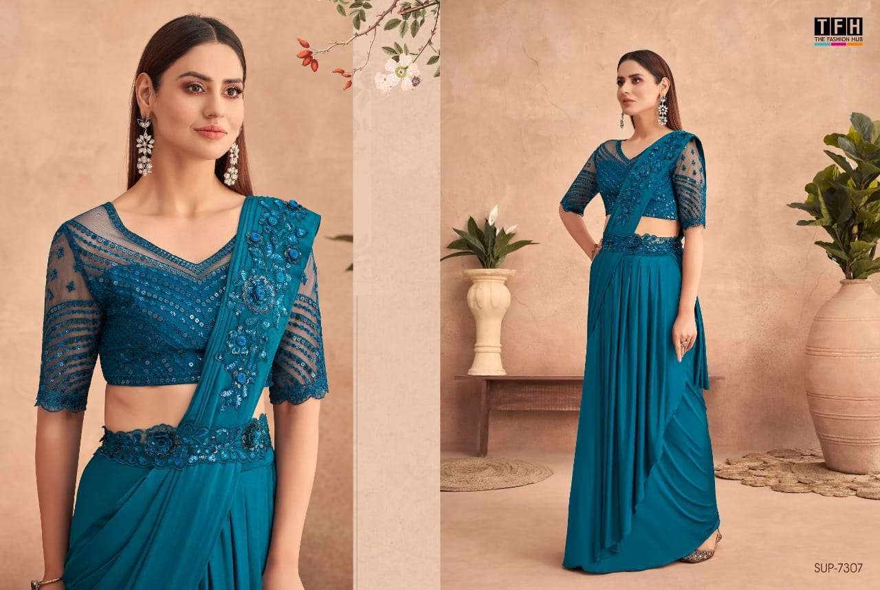 Stylish Blue TFSH L/S - Indian Dress House 786
