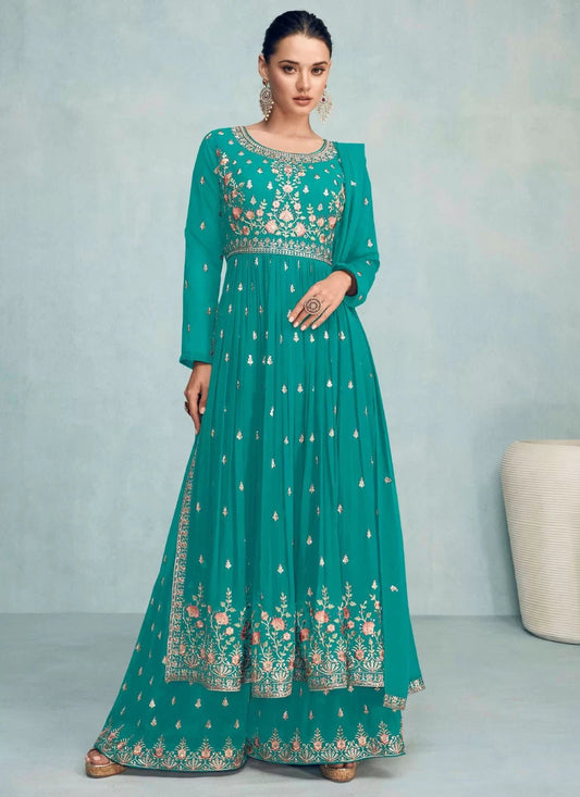 Stylish Blue Turquoise ACNP - Indian Dress House 786