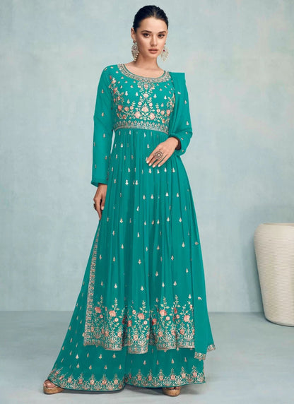 Stylish Blue Turquoise ACNP - Indian Dress House 786