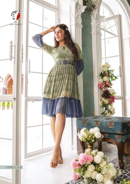 Stylish Green MC AFS FVD - Indian Dress House 786