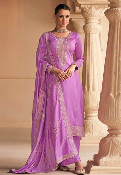 Stylish Lavender ASF - Indian Dress House 786